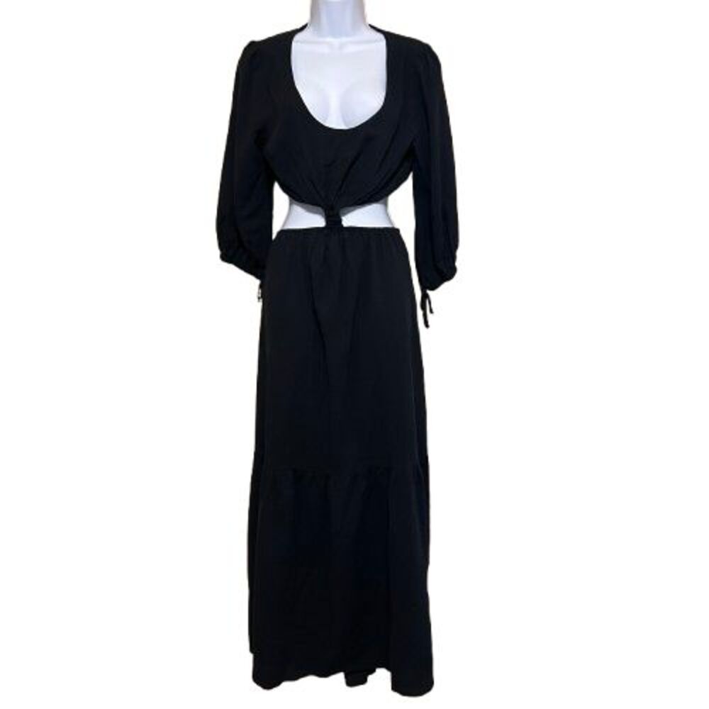 NWT Vici x Fate Cutout Maxi Dress Womens Large Black Whimsigoth Fairy Ren Faire
